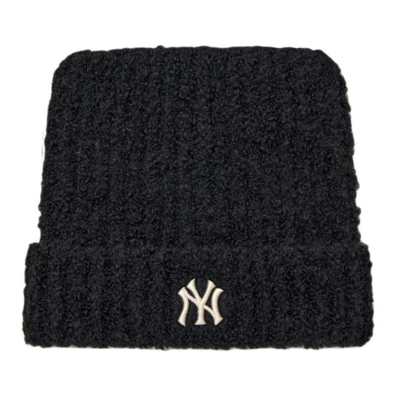 MLB Polyester, Wool Beanies Unisex Black Fashion 3ABNB1146-50BKS