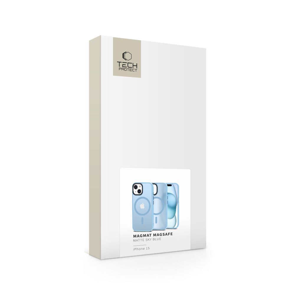 Tech-Protect Magmat Magsafe Iphone 15 Matte Sky Blue