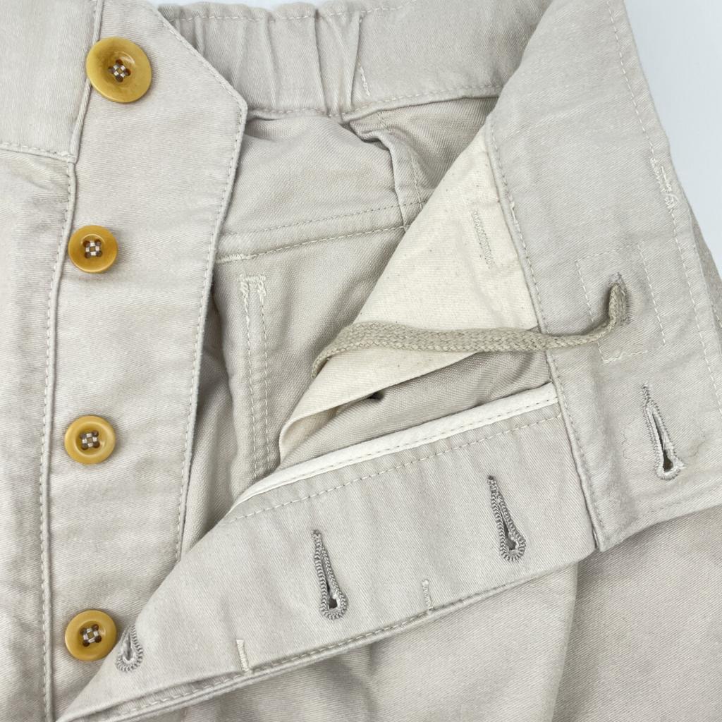 45R 71140194 White moleskin work skirt skirt 2 whiteUsed