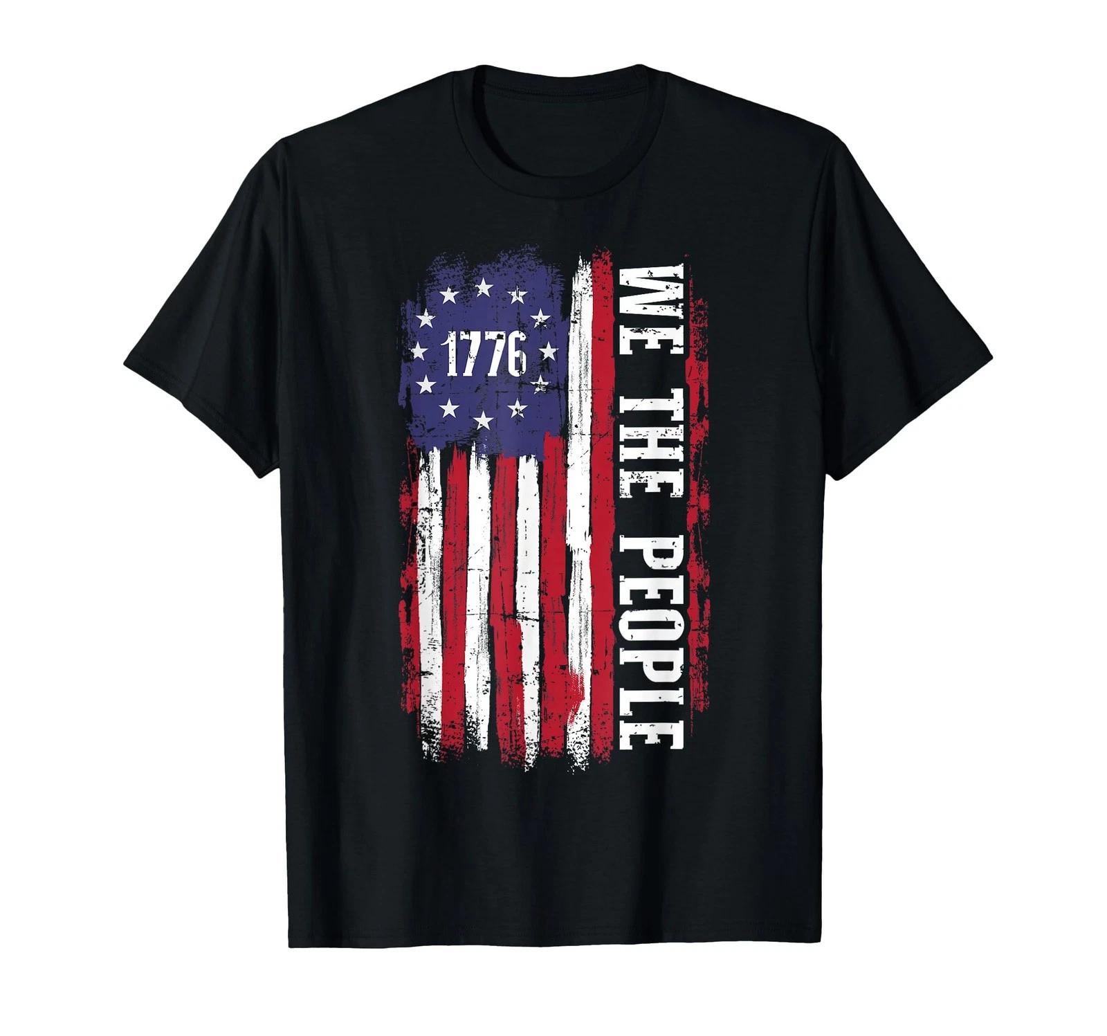 US American flag 1776 we the people for independence day T-Shirt M