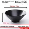 Japanese Style Black Frosted Melamine Noodle Bowl
