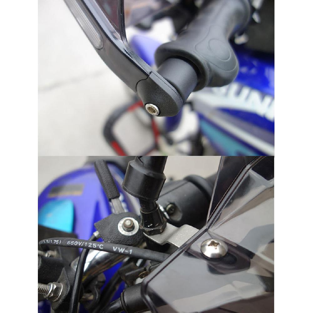 Motorcycle Smoke Hand Guards Handlebar Guards & Led Turn Signal Light For Suzuki