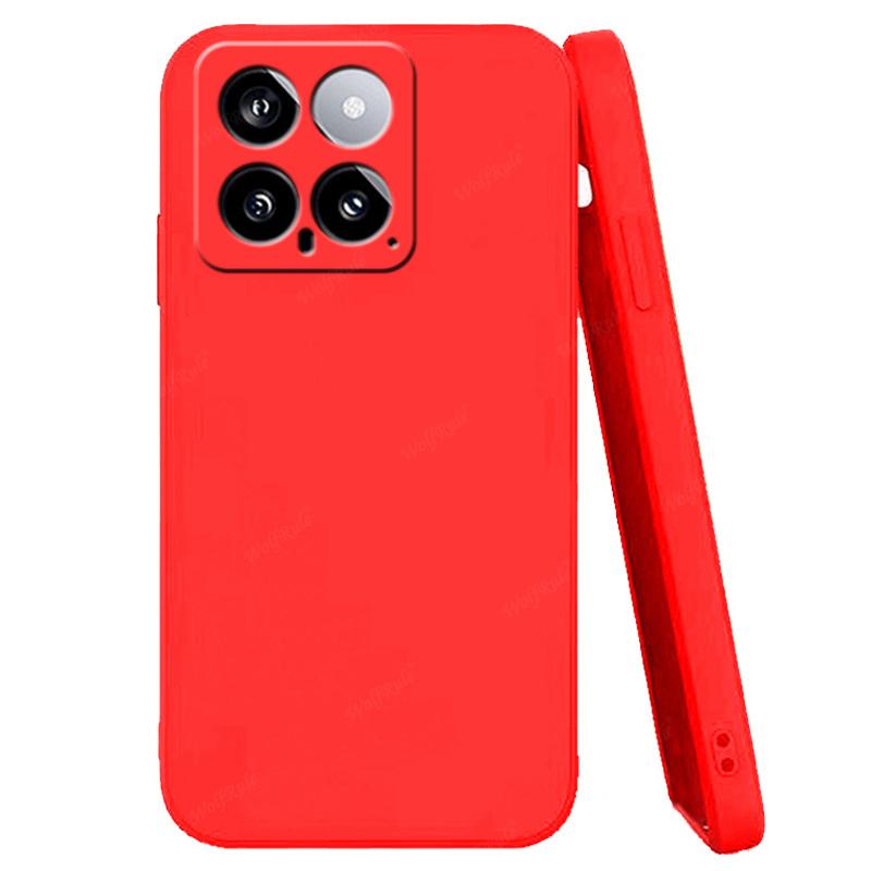 For Xiaomi 14 Case Cover Xiaomi 14 Capas Liquid Silicone Shockproof TPU Soft Fundas Xiaomi14 Mi14 Mi 11T 12T 13T 14 Pro