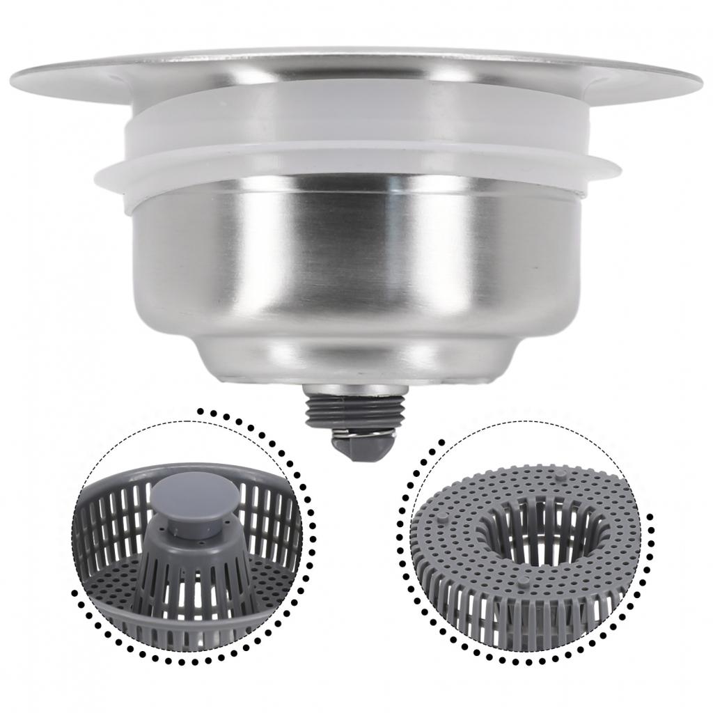 Küchenspülen Geruchsfilter, Spülenverschlussfilter zum Drücken, Spülenverschluss-Pop-up-Filter