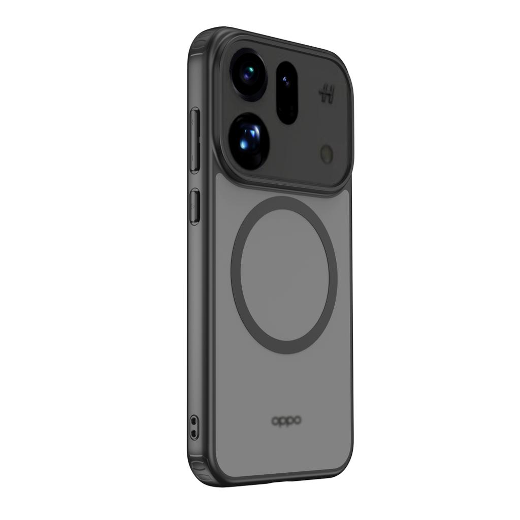 For Oppo Find X9s and X9s Pro Case Magnetic Frosted Semi-transparent Baby Skin Raised Camera Lens Lips Hybrid Soft Cover