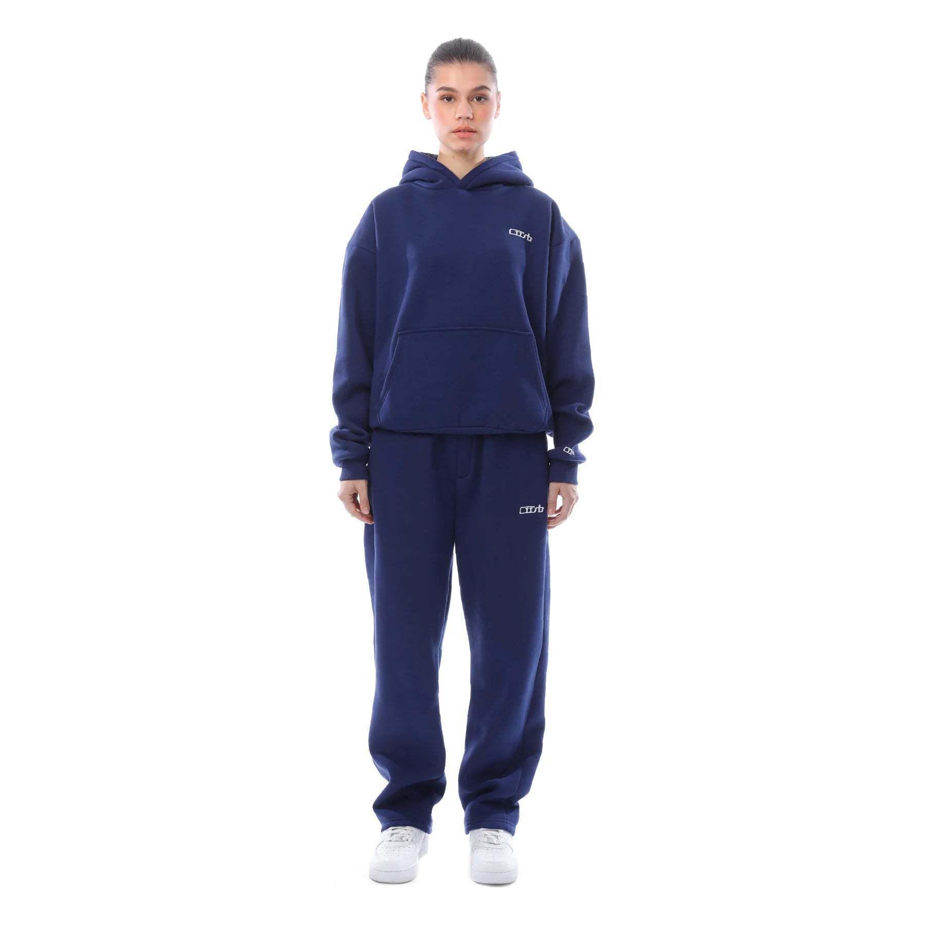 Unisex Trendiges Streetwear Jogger Sweatshirt & Hoodie Set Small