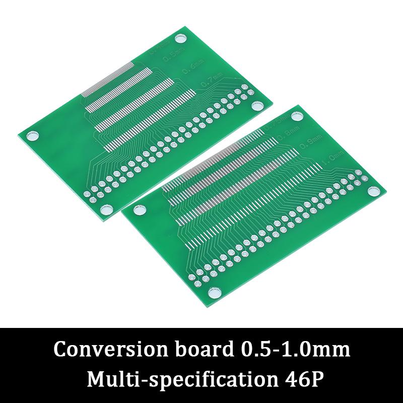 46Pin 50Pin 60Pin 2.0 0.4mm 0.5-1.0mm Pin Pitch TFT LCD SMD To DIP Adapter Board 2.54 pin space Pinboard Test Module FPC PCB