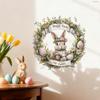 Easter Wall Stickers, Creative Gentleman Bunny Decor, Self-Adhesive Wall Art for Bedroom Living Room Holiday Background Decoration