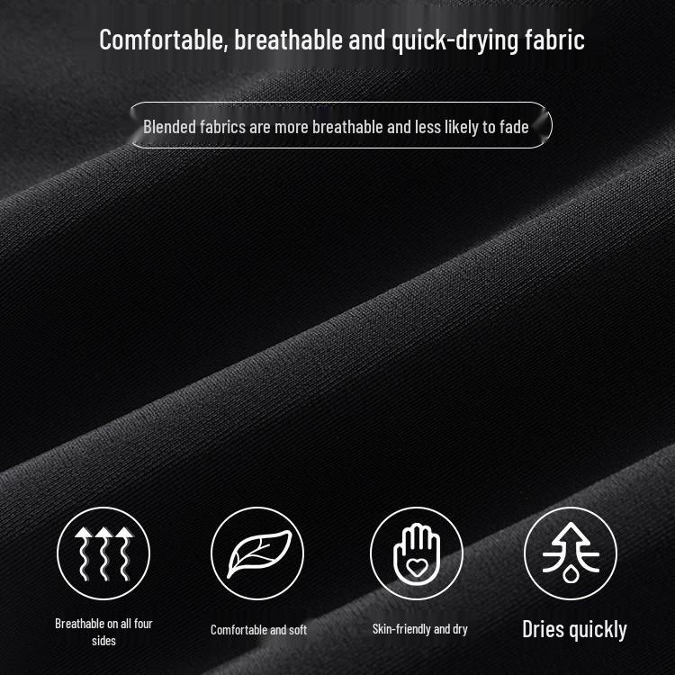 Men's Anti-Embarrassment Flat-Leg Swim Trunks - Plus Size, Five-Point, Professional Swimwear