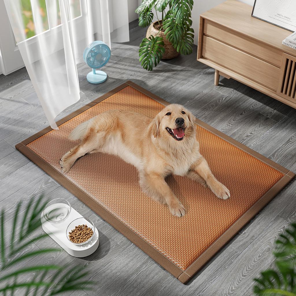 Cooling Pet Mat for Dogs & Cats - Breathable Summer Sleeping Pad, Anti-Chew Durable Dog Bed, Scratch-Resistant Ice Pad