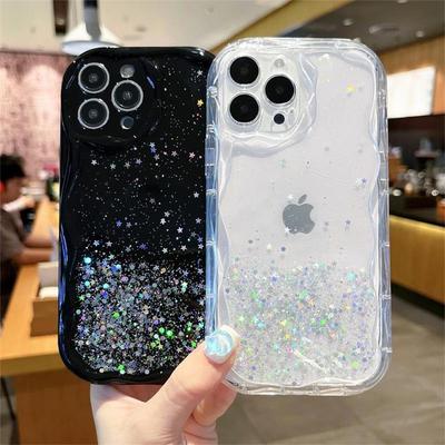 Glitter Stjärnhimmel Paljett Mobilskal för Apple 17promax Heltäckande 14 Stötsäkert för IPhone15plus Modell för Kvinnor