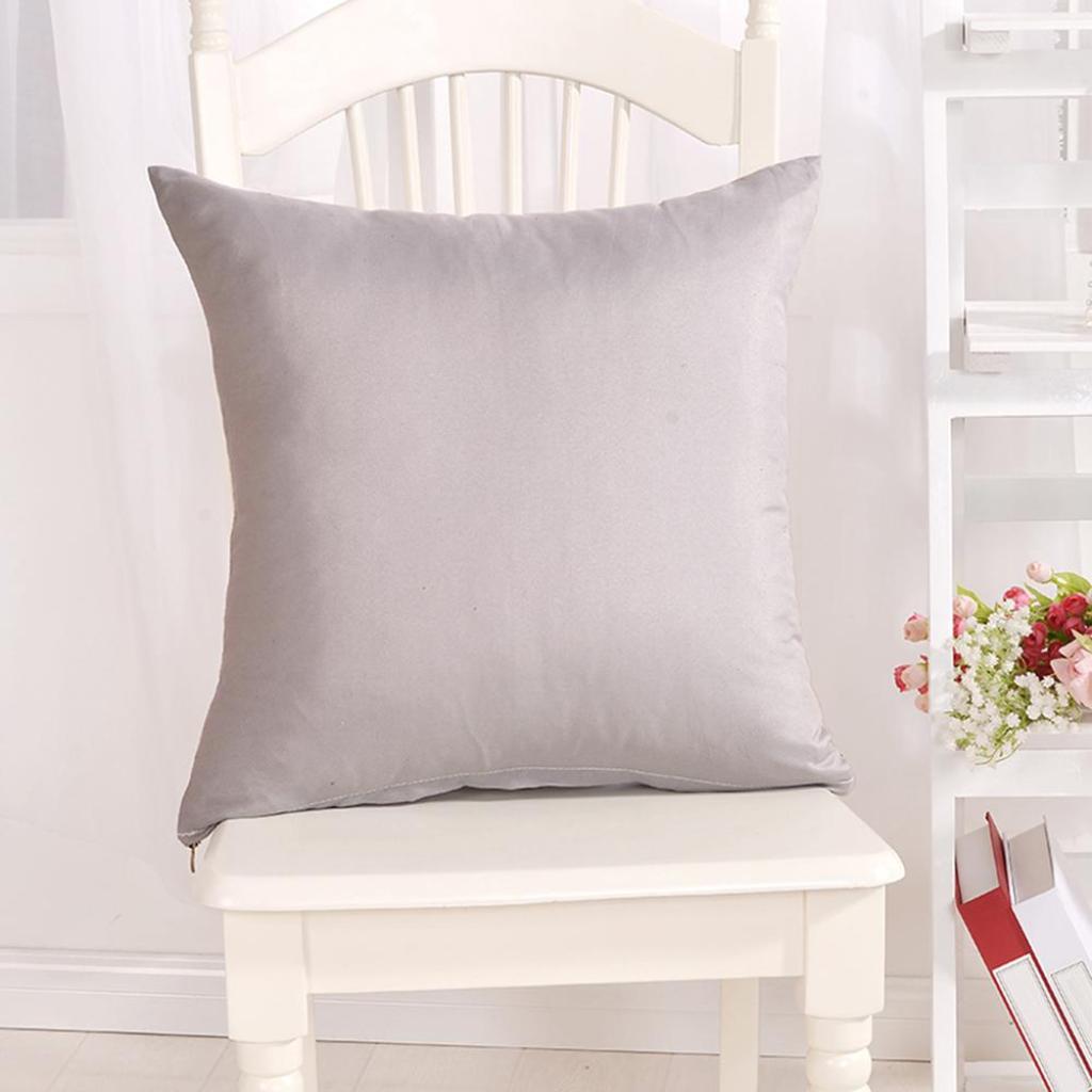 Solid Color Cushion Cover Simple Candy Color Throw Pillow Case For Sofa Solid Home Decorative