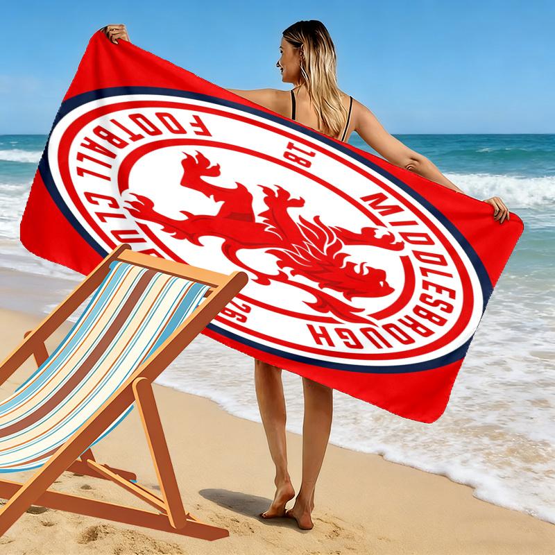 Middlesbrough Towel, Large Soft Quick Dry Towel for Beach Camping Swimming