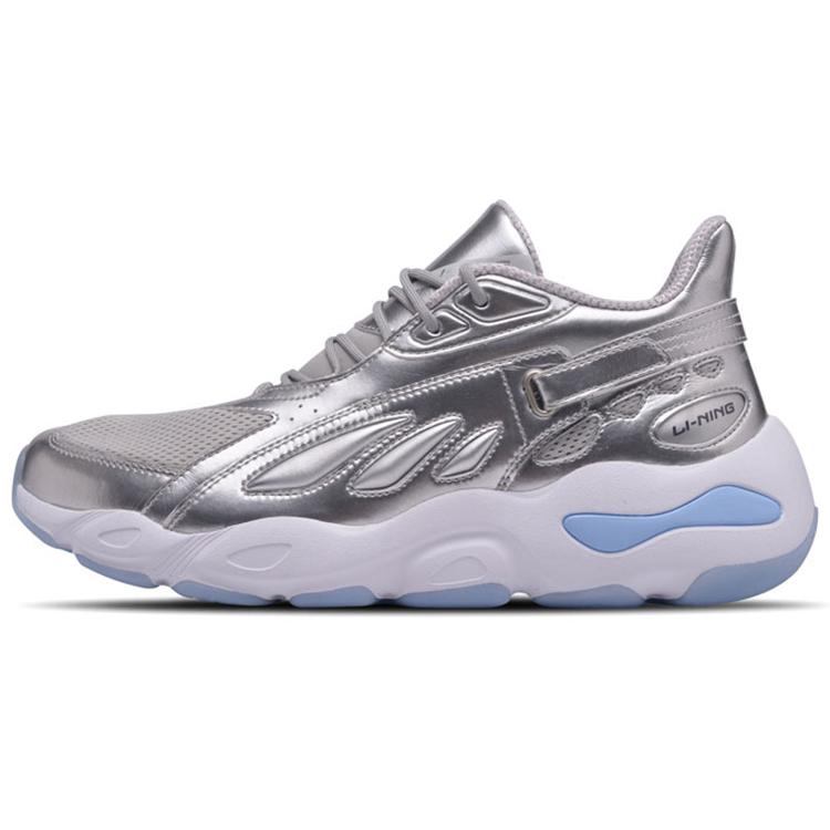 

LiNing Butterfly Амортизирующие Нескользящие Низкие Массивные Кроссовки Мужские Серебристые 44