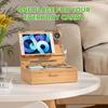 Pezin & Hulin Bamboo Docking Station, a perfect birthday gift for men, Father's Day, or anniversaries. Organize your desk with this convenient