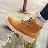 Outdoor Martin Boots Women'S British Short Boots Thick Heel Leather Locomotive Boots Lace-Up Women'S Boots Couple Outdoor Tooling Boots Men'S Boots