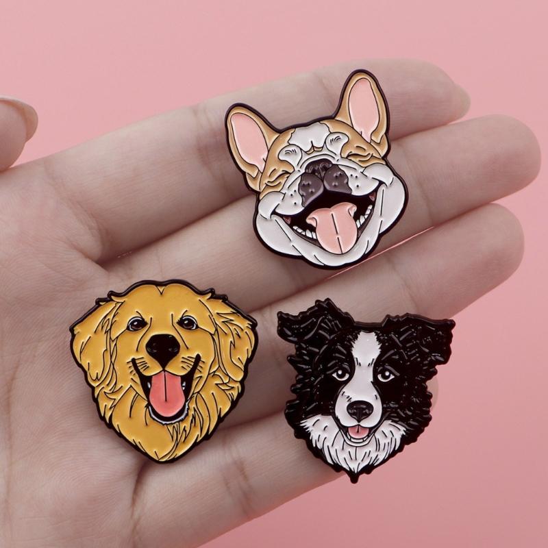 Elegant Alloy Dog Pins Unqieu Brooch Ornament Enhances Your Style with Distinctive Designs for Everyday Looks and Event