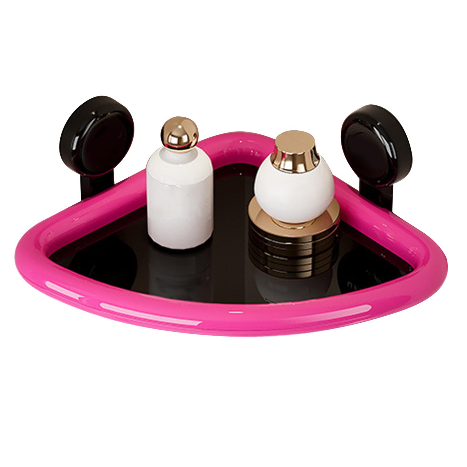 Пластиковая угловая полка для ванной комнаты, суперклейкая наклейка, угловая полка для шампуня, губки