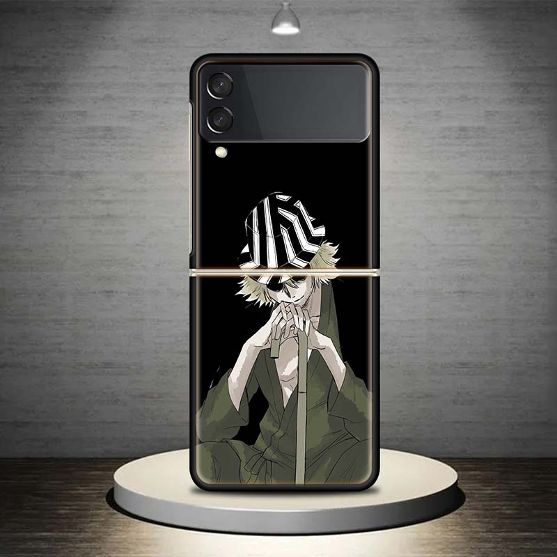 Bleach Kisuke Urahara For Samsung Galaxy Z Flip 7 6 5 4 3 5G Phone Case Black Cover ZFlip 7 6 5 4 3 Shockproof Bumper Coque Gala