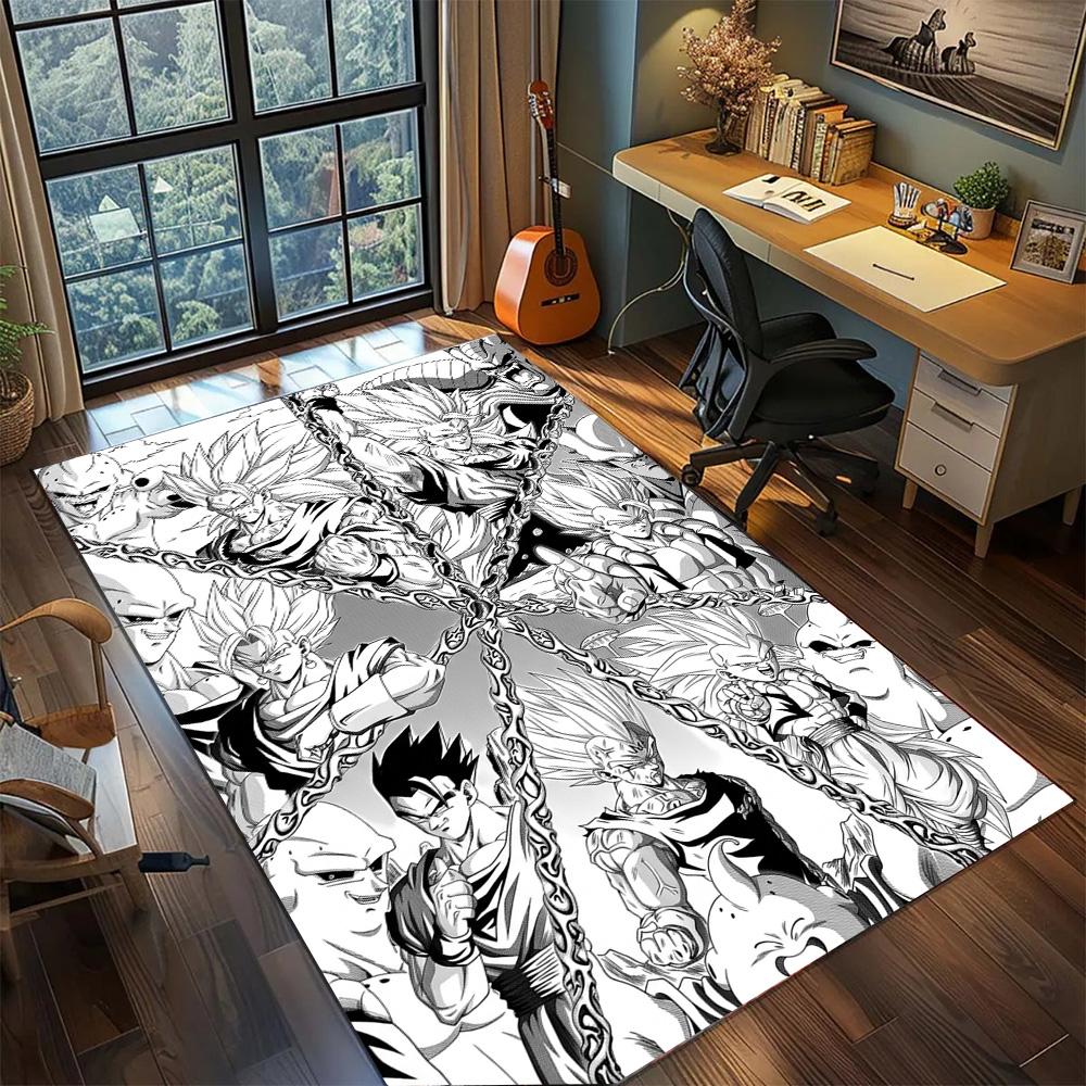 Dragon Ball!Rug Carpet Large Area Rug Non Slip Washable Floor Mat Gamer Room Bedroom Home Decor