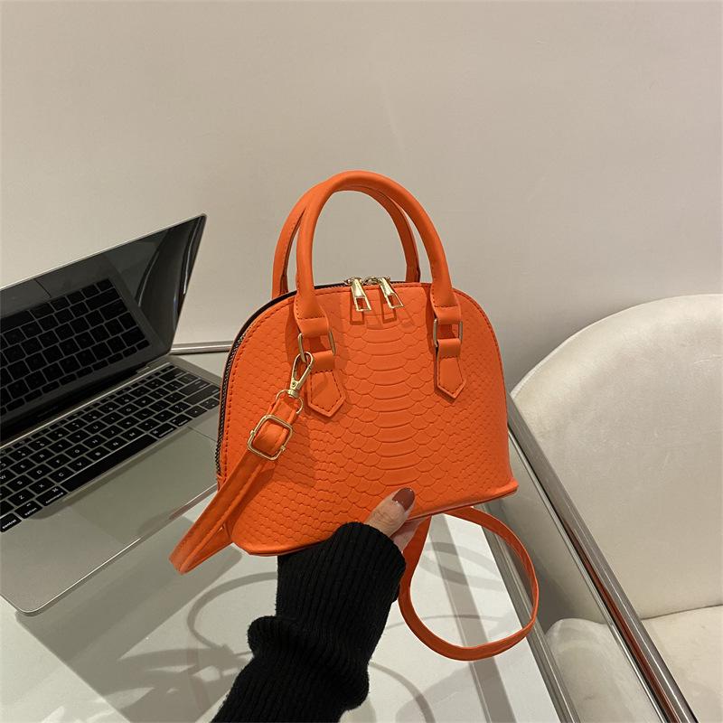 Vintage PU Leather Handbag Women Shell Tote Bag Crocodile Pattern Handbags Shoulder Bag Stylish Cross Body Bags for Women's Bag