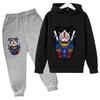 2025 Gundam Lässige Kinderkleidung 2-teiliges Hoodie-Set Kleidung Coole Mädchenkleidung Jungen Trainingsanzug Kinder Babykleidung