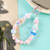 Handmade Cartoon Phone Charm: Dopamine Colors Beaded Keychain Lanyard