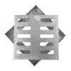 Sleek Stainless Steel Square Drain Grate for Enhancing Outdoor Aesthetics