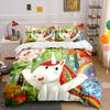 Einhorn Fantasy Dekor Set Weiche Bequeme Bettbezug Bettwäsche Set Enthalten 1*Bettbezug & 2*Kissenbezüge, Geschenk