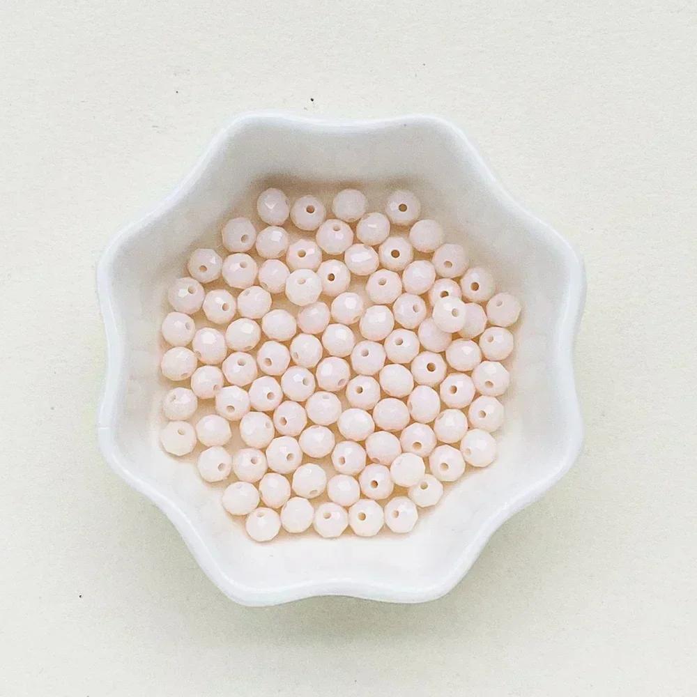 50 Stück Kristall Rondell Facettierte Glasperlen Für Schmuckherstellung DIY Damen Armband Halskette Schmuckzubehör 4*6mm