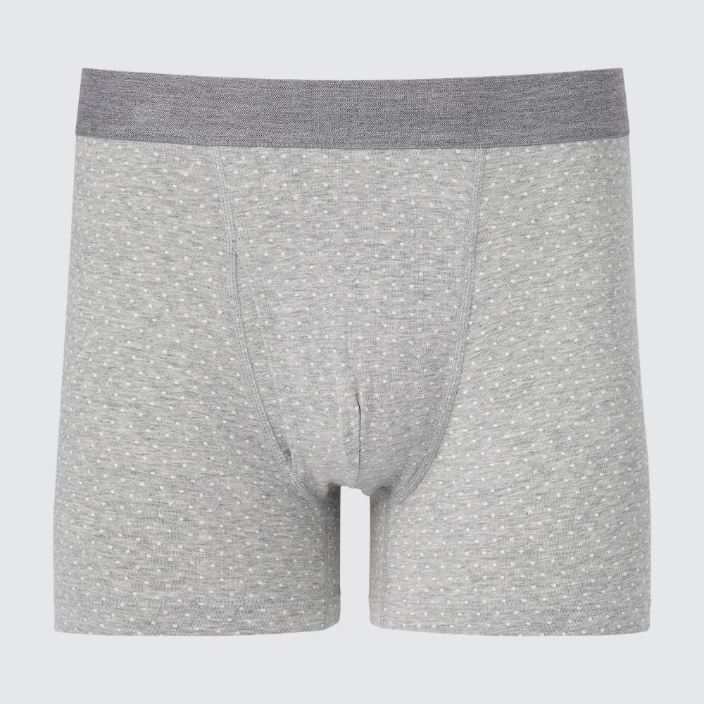 

UNIQLO JAPAN Хлопковые трусы-боксеры в горошек Supima с открытием спереди