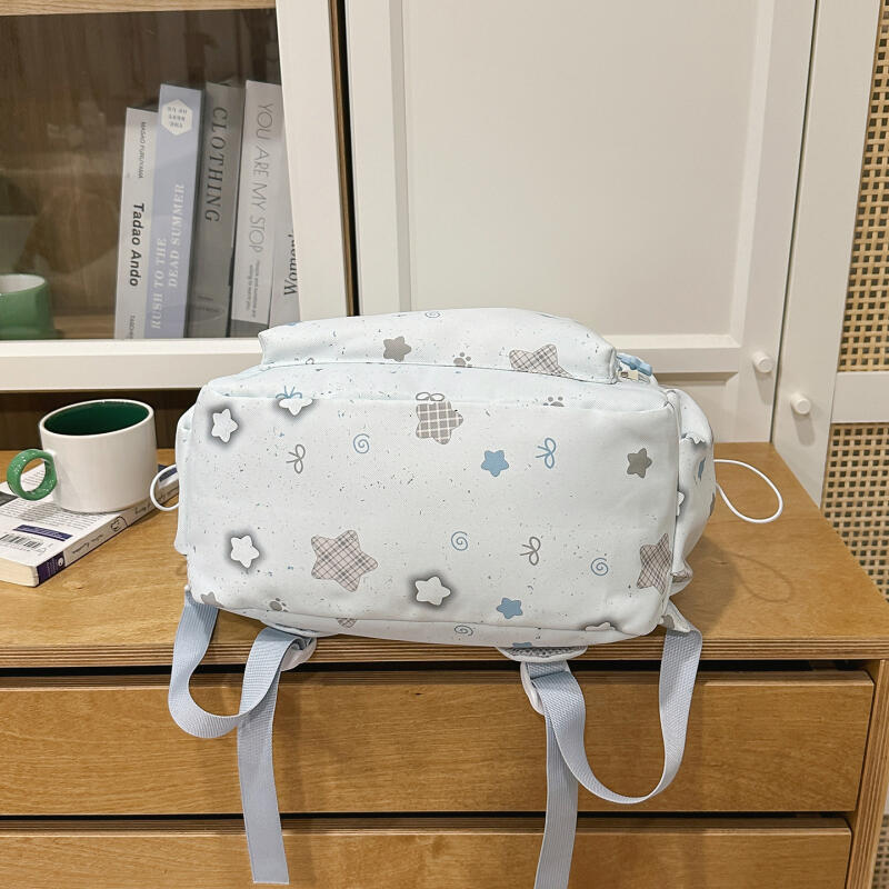 Junior High School Student Schoolbag Women's Large Capacity Waterproof Lightweight Printed Backpack