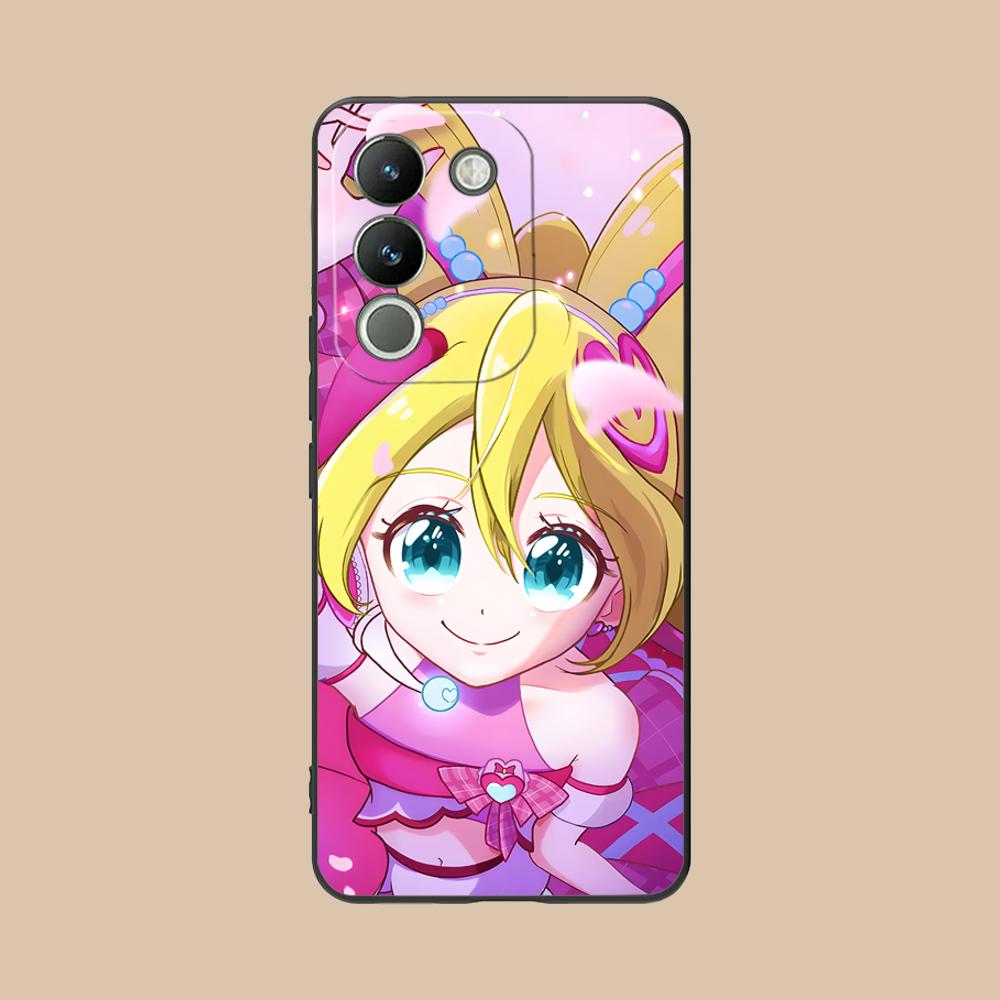Sakura Uta Cure Idol Matte Mobile Phone Case for VIVO Y77 76 75 74 73 72 58 56 55 51 50 38 36 Y19 Y18 Y03 Y01 5G Colorful Cover