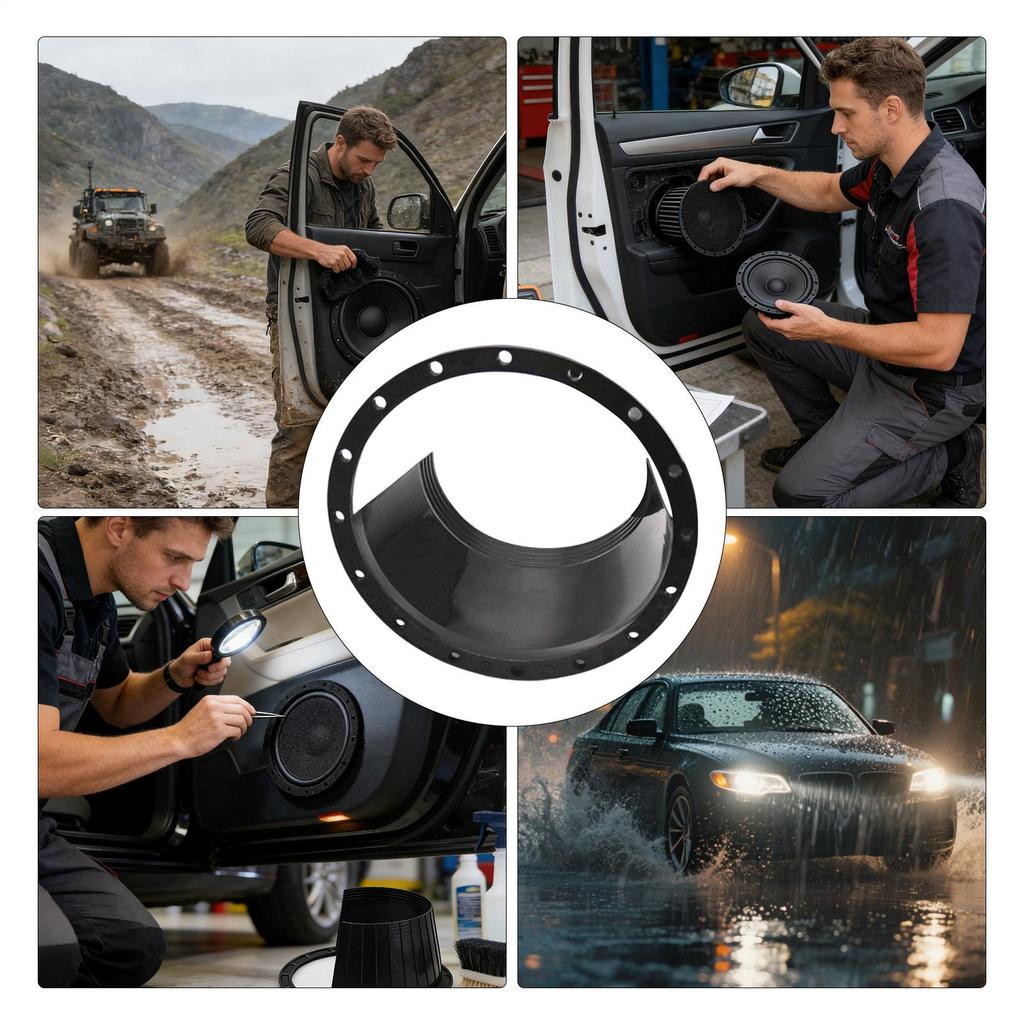 Car Speaker Waterproof Cover 6.5 Inch Weatherproof Sound Insulation Speaker Baffle For Automotive Audio Radio Stereo Sound