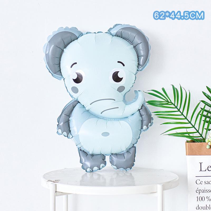 Baby Birthday & Back-to-School Cartoon Animal Balloons for Kids' Party - Giraffe & Elephant Theme