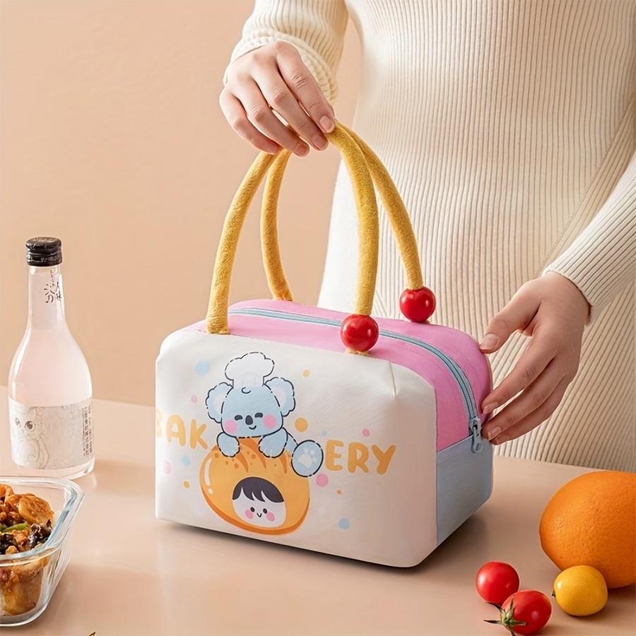 Fun Fruit Lunch Bag Thickened Large Capacity Rice Box Bag Portable Thermal Preservation Lunch Pack Cute Handheld Ice Pack