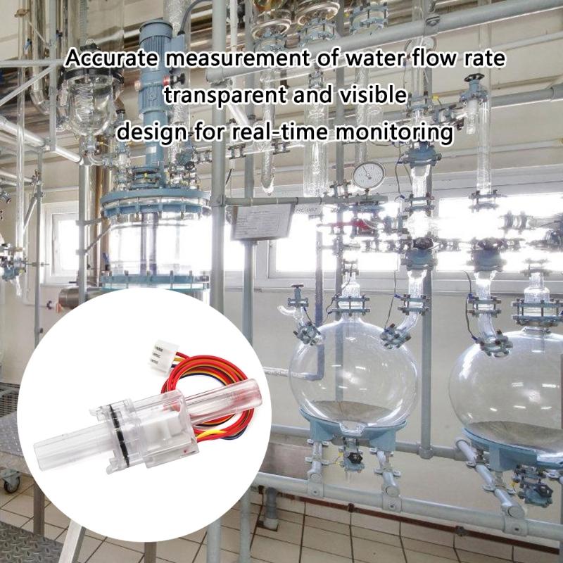 Small Celar Visual Hall Water Flows Meter High Sensitivity Hall Sensoring Upgrades for Precise Measurement In Small Space