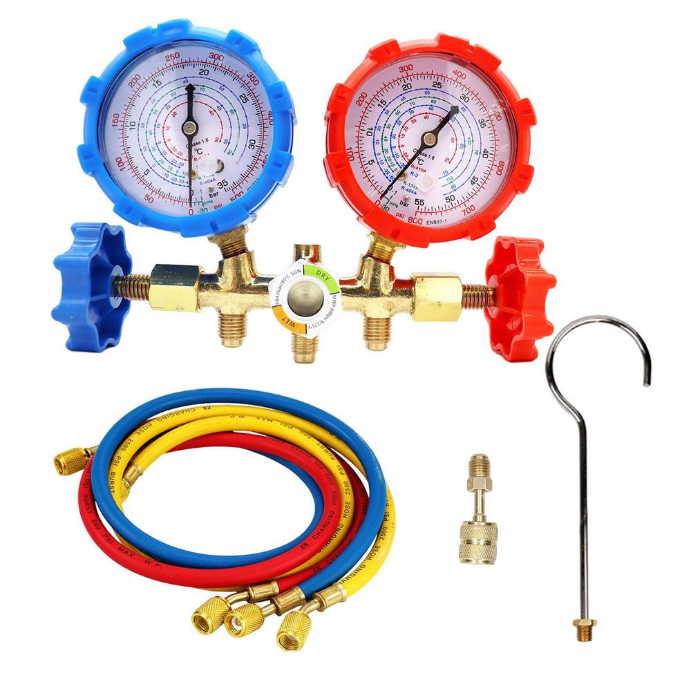 Manifold Gauge Set Professional AC Diagnostic Tool Portable Refrigerant Testing Device Air Conditioning Supplies For Home