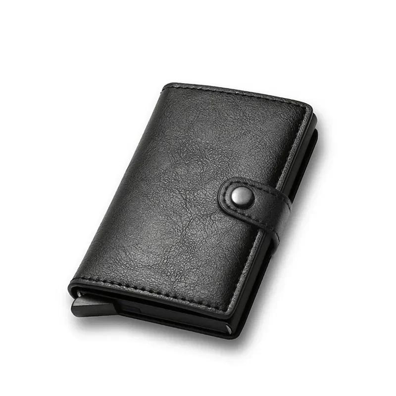 

Rfid Business Credit Card Holders Men Wallet Smart Bank Cardholder Case Thin Slim Minimalist Wallet Purse Card Storage Organizer