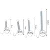 5Pcs Cage Door Spring Hooks 6/7/8.5/11.5Cm Metal Snap Hook Tension Spring For Poultry Cage Door Chicken Hamster Cage