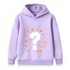 Kids Boys Girls 100% Cotton Crew Neck Short Sleeve T-Shirt, Cute Music Note Question Mark Pattern Casual Soft Breathable Tee Top for Daily Wear