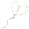 C136 Necklace Creative Retro Simple Artificial Pearl Pendant Palace Style Tassel Necklace Jewelry