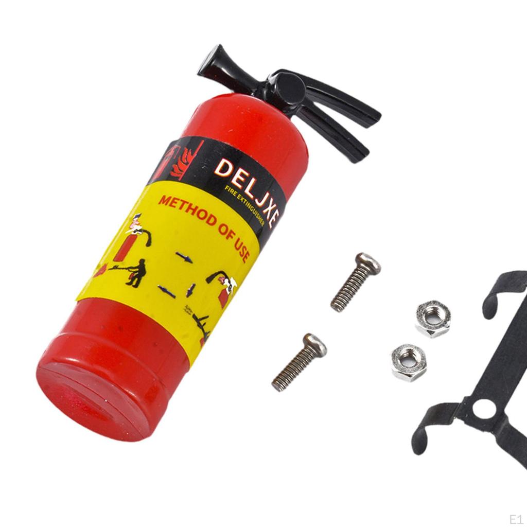 RC Car Fire Extinguisher Accessories Compact Craft Lifelike Simulation for 1:8