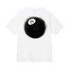 Stussy Style Mens Loose Fit Cotton Crew Neck Short Sleeve T-Shirt With Cartoon Print Casual Tee