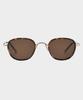 Lingkeonpeuleim Kj50Fx Pure Titanium Sunglasses Leopard