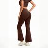 Women's -Color High-Waisted Flared Pants — Butt-Lifting Fitness, Dance, And Sportswear