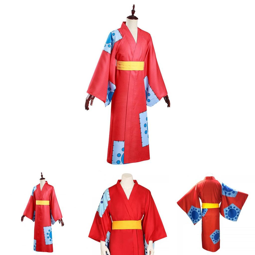 Exklusiver One Piece Monkey D. Luffy Kimono Uniform Anzug Für Cosplay
