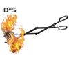 26 Inch Fireplace Tongs Heavy Duty Iron Log Grabber Log Tweezers Log Claw Long Handle Firewood Tongs Fireplace Accessory for Indoor Outdoor