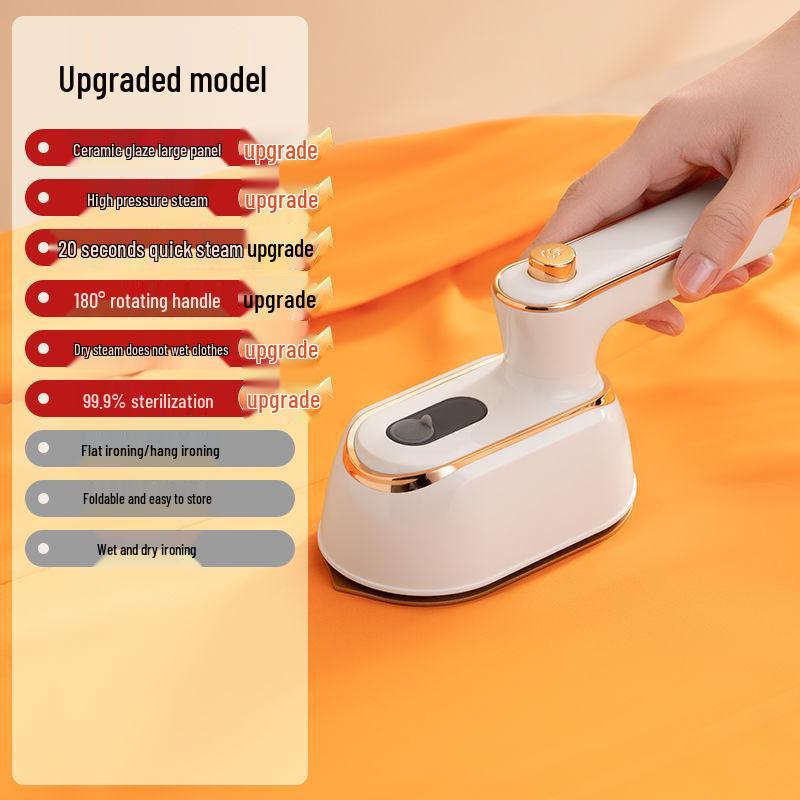 Instant Wrinkle-Removal Handheld Garment Steamer: Portable Clothes Ironing Machine