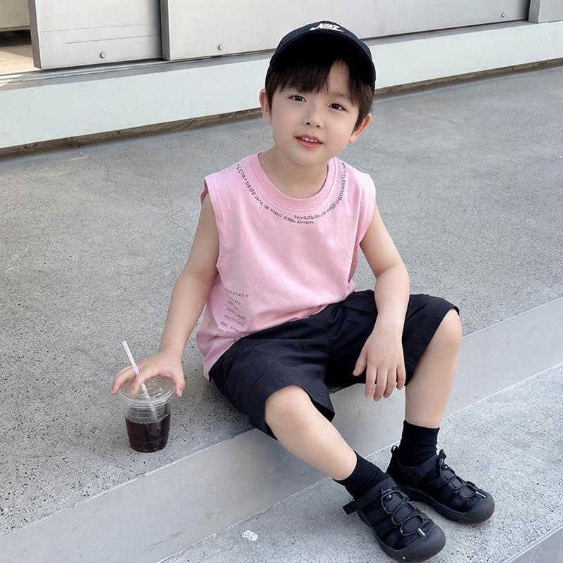 Korean Style Kids' Quick-Dry Cargo Shorts - Casual, Loose Fit for Boys